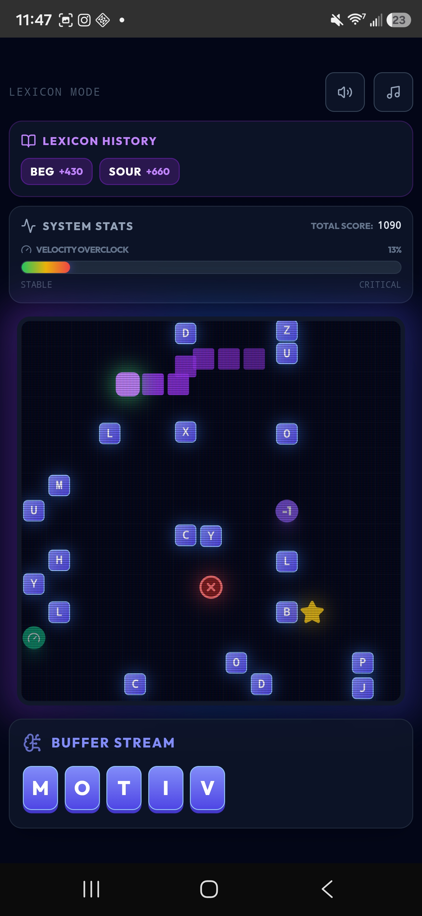 Lexicon gameplay